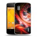 Дизайнерский пластиковый чехол для LG Google Nexus 4 Красочные абстракции