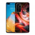 Дизайнерский силиконовый с усиленными углами чехол для Huawei P40 Красочные абстракции