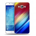 Дизайнерский пластиковый чехол для Samsung Galaxy A8 Красочные абстракции