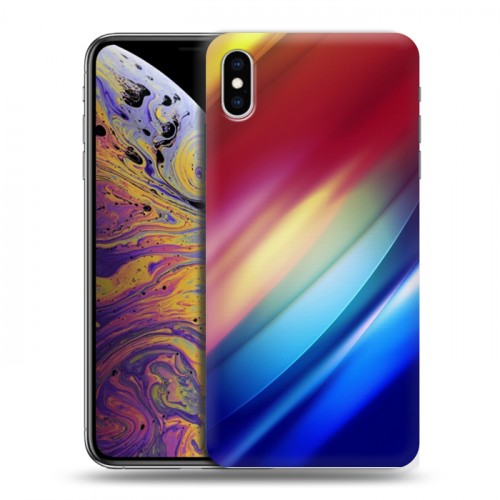 Дизайнерский силиконовый чехол для Iphone Xs Max Красочные абстракции