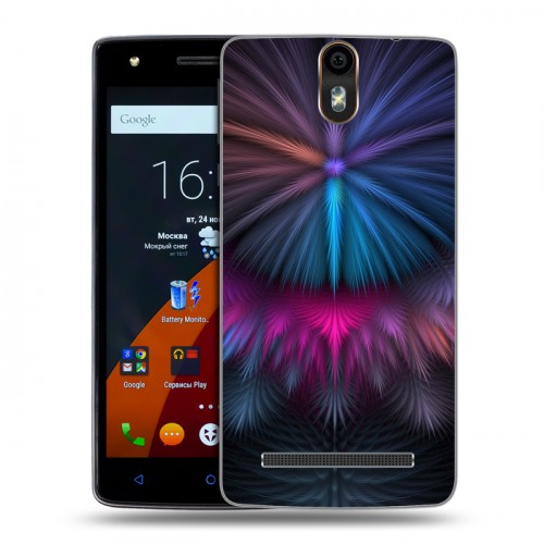 Дизайнерский силиконовый чехол для Wileyfox Storm Красочные абстракции