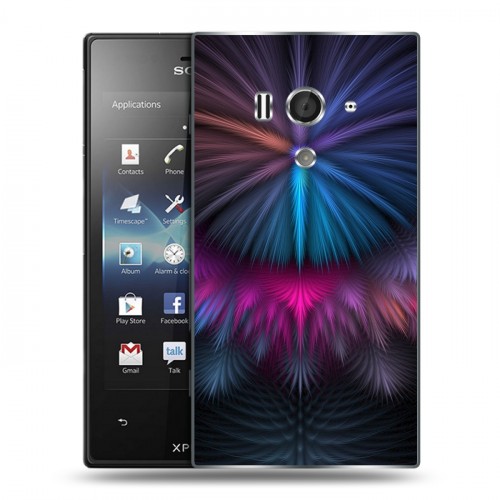 Дизайнерский пластиковый чехол для Sony Xperia acro S Красочные абстракции