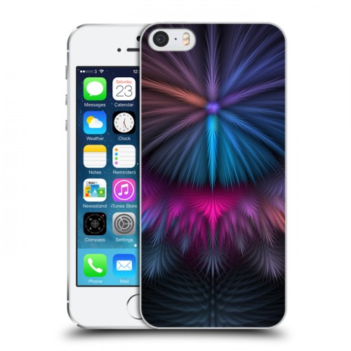 Дизайнерский пластиковый чехол для Iphone 5s Красочные абстракции