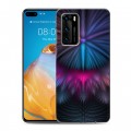 Дизайнерский силиконовый с усиленными углами чехол для Huawei P40 Красочные абстракции