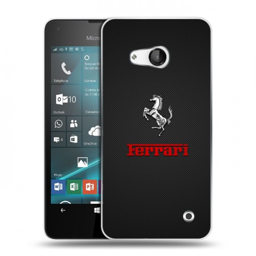 Дизайнерский пластиковый чехол для Microsoft Lumia 550 ferrari