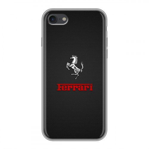 Дизайнерский силиконовый чехол для Iphone 7 ferrari