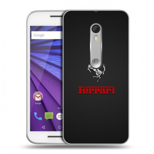 Дизайнерский пластиковый чехол для Lenovo Moto G ferrari