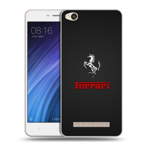 Дизайнерский силиконовый чехол для Xiaomi RedMi 4A ferrari