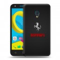 Дизайнерский пластиковый чехол для Alcatel U5 ferrari