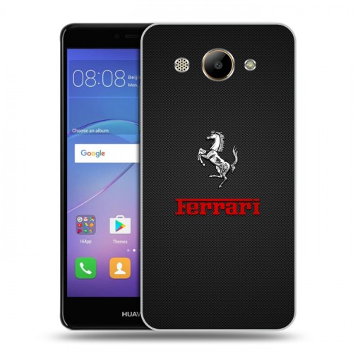 Дизайнерский пластиковый чехол для Huawei Y3 (2017) ferrari