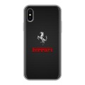 Дизайнерский силиконовый чехол для Iphone x10 ferrari