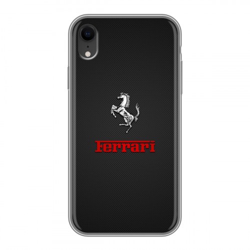 Дизайнерский силиконовый чехол для Iphone Xr ferrari