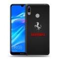 Дизайнерский пластиковый чехол для Huawei Y6 (2019) ferrari