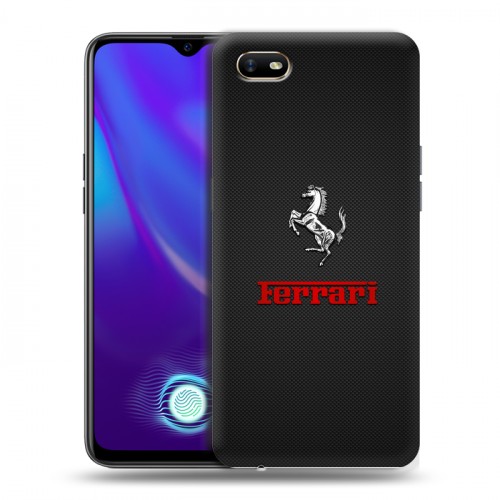 Дизайнерский силиконовый с усиленными углами чехол для OPPO A1k ferrari