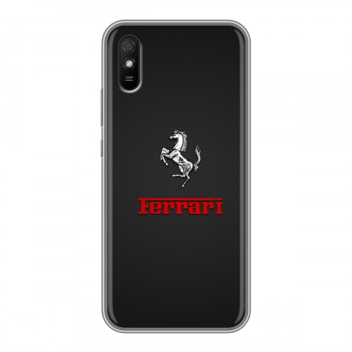 Дизайнерский силиконовый чехол для Xiaomi RedMi 9A ferrari