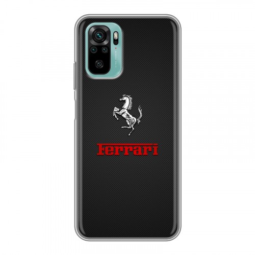 Дизайнерский силиконовый чехол для Xiaomi RedMi Note 10 ferrari