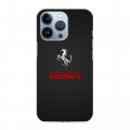 Дизайнерский силиконовый чехол для Iphone 13 Pro ferrari