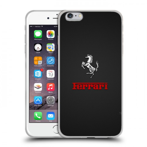 Дизайнерский силиконовый чехол для Iphone 6 Plus/6s Plus ferrari