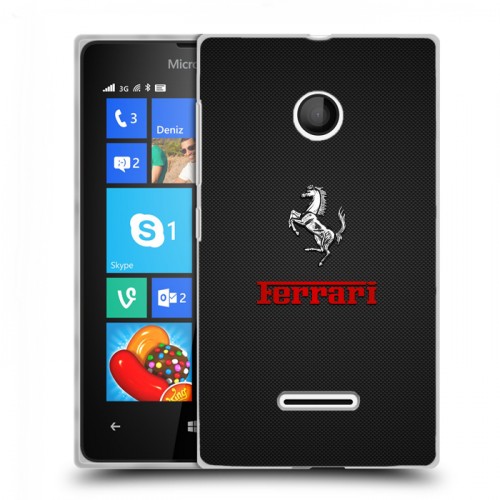 Дизайнерский пластиковый чехол для Microsoft Lumia 435 ferrari