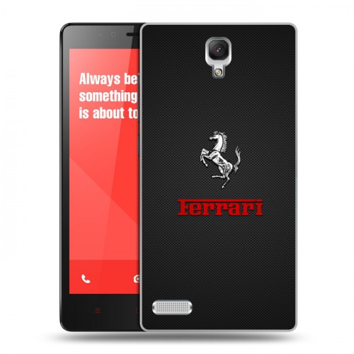 Дизайнерский силиконовый чехол для Xiaomi RedMi Note ferrari