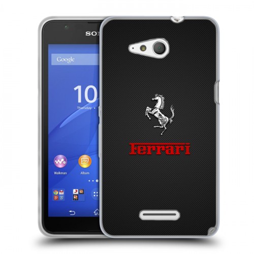 Дизайнерский пластиковый чехол для Sony Xperia E4g ferrari