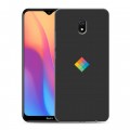 Дизайнерский силиконовый с усиленными углами чехол для Xiaomi RedMi 8A Абстрактный минимализм