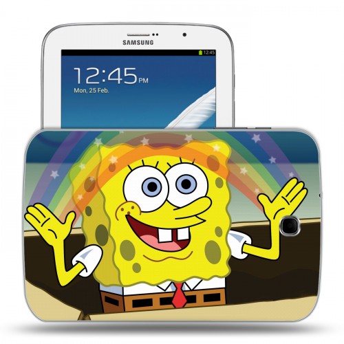Дизайнерский силиконовый чехол для Samsung Galaxy Note 8.0 Губка Боб