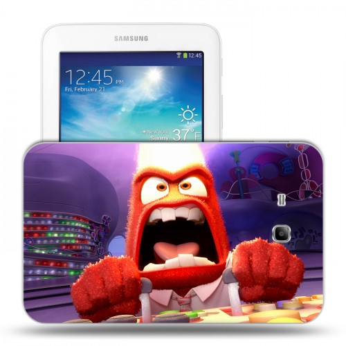 Дизайнерский силиконовый чехол для Samsung Galaxy Tab 3 Lite Головоломка 