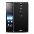 Дизайнерский пластиковый чехол для Sony Xperia TX Абстрактный минимализм