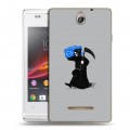 Дизайнерский пластиковый чехол для Sony Xperia E Абстрактный минимализм