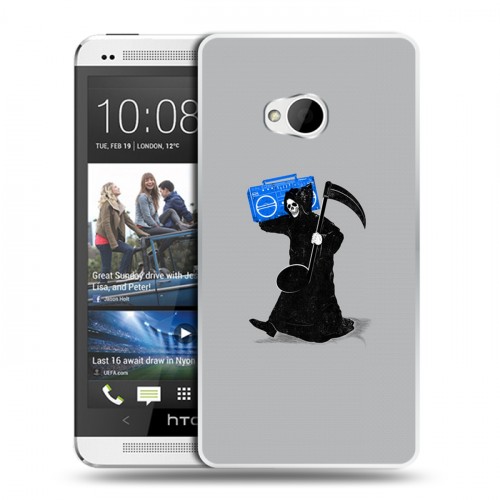 Дизайнерский пластиковый чехол для HTC One (M7) Dual SIM Абстрактный минимализм