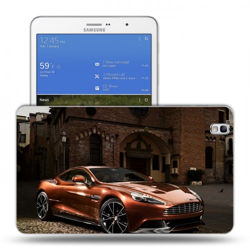 Дизайнерский силиконовый чехол для Samsung Galaxy Tab Pro 8.4 aston martin 