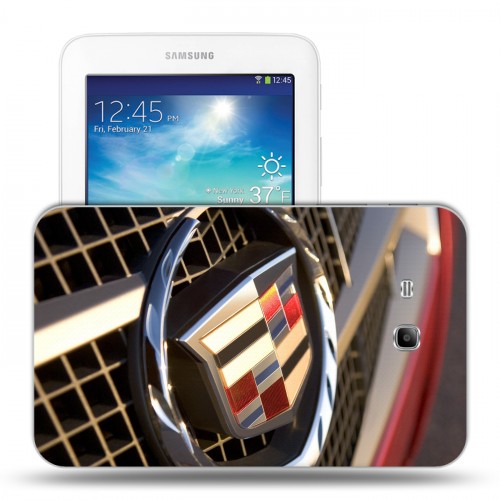 Дизайнерский силиконовый чехол для Samsung Galaxy Tab 3 Lite cadillac