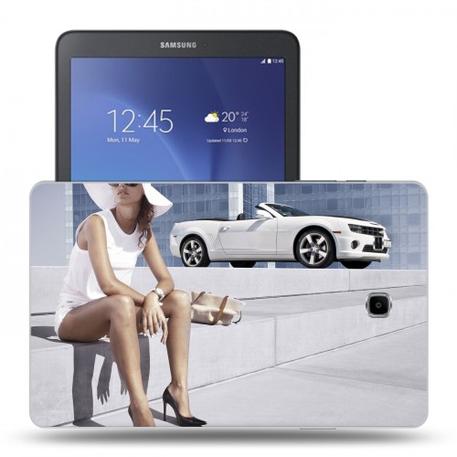 Дизайнерский силиконовый чехол для Samsung Galaxy Tab E 9.6 chevrolet