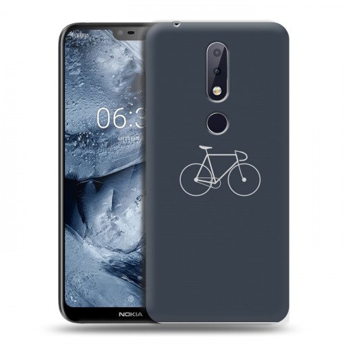 Дизайнерский силиконовый чехол для Nokia 6.1 Plus Абстрактный минимализм