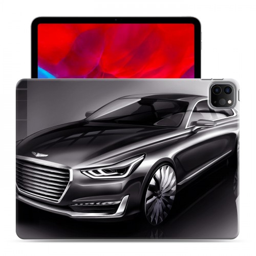 Дизайнерский силиконовый с усиленными углами чехол для Ipad Pro 11 (2020) Hyundai