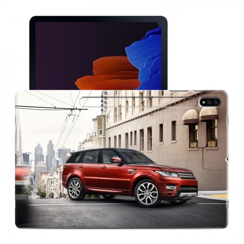 Дизайнерский силиконовый чехол для Samsung Galaxy Tab S7 Plus Land Rover