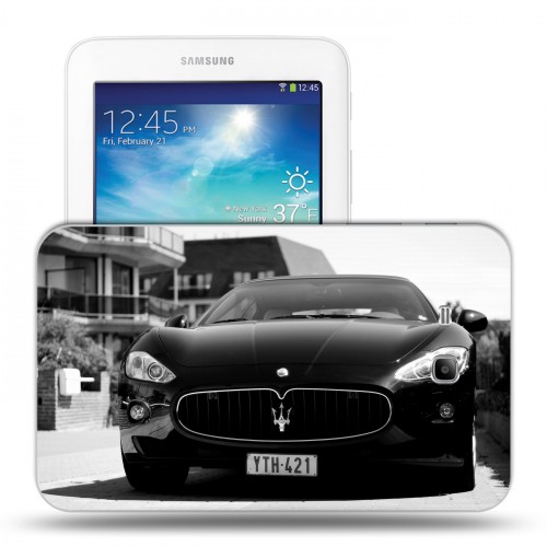 Дизайнерский силиконовый чехол для Samsung Galaxy Tab 3 Lite Maserati