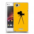 Дизайнерский пластиковый чехол для Sony Xperia L Абстрактный минимализм