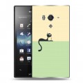 Дизайнерский пластиковый чехол для Sony Xperia acro S Абстрактный минимализм