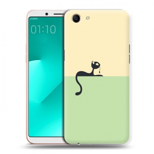 Дизайнерский пластиковый чехол для OPPO A83 Абстрактный минимализм