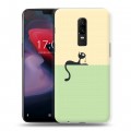 Дизайнерский пластиковый чехол для OnePlus 6 Абстрактный минимализм