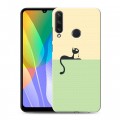 Дизайнерский пластиковый чехол для Huawei Y6p Абстрактный минимализм