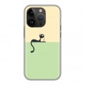 Дизайнерский силиконовый чехол для Iphone 14 Pro Абстрактный минимализм