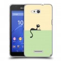 Дизайнерский пластиковый чехол для Sony Xperia E4g Абстрактный минимализм