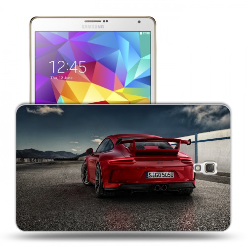 Дизайнерский силиконовый чехол для Samsung Galaxy Tab S 8.4 Porsche