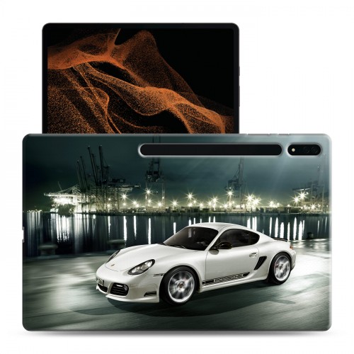 Дизайнерский силиконовый чехол для Samsung Galaxy Tab S8 Ultra Porsche