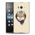 Дизайнерский пластиковый чехол для Sony Xperia acro S Абстрактный минимализм