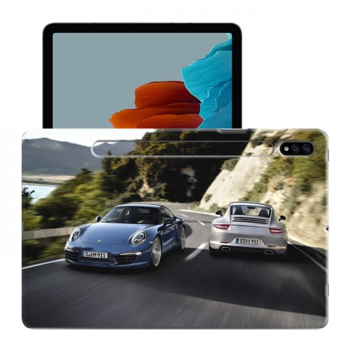 Дизайнерский силиконовый чехол для Samsung Galaxy Tab S7 Porsche