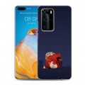 Дизайнерский пластиковый чехол для Huawei P40 Pro Абстрактный минимализм